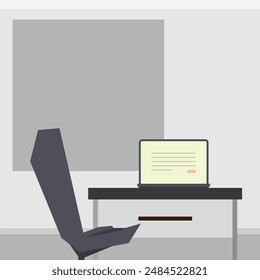 Simple Office illustration. This is minimalist office, simple, and very clean. Editable on various software and suits on every display uses. Thanks!