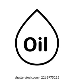 Simple oil icon. Energy. Vector.
