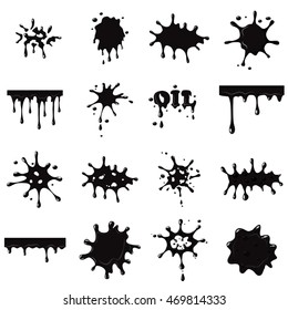Simple oil or petroleum set. Universal oil or petroleum set to use for web and mobile UI isolated vector illustration