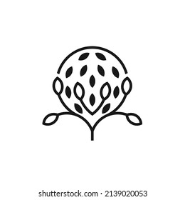 Simple Olive Tree Logo Design Inspiration