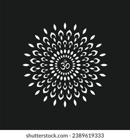 SIMPLE OM JALI PATTERN ABSTRACT