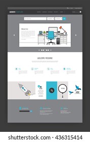 Simple One Page Website Template 