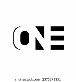 Diseño simple de una palabra con la letra N en el espacio negativo.