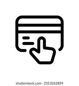 Simple Online Payment icon. The icon can be used for websites, print templates, presentation templates, illustrations, etc