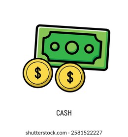 Simple open book icon with dollar sign perfect for finance apps and websites illustrating general ledger accounting