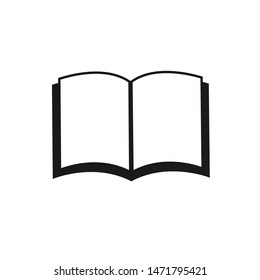 
SIMPLE OPEN BOOK ICON IN A FLAT STYLE. VECTOR ILLUSTRATION. ISOLATED ON WHITE BACKGROUND.10 EPS. 