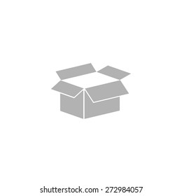 Simple open box icon.