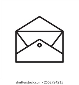 ICONO DE SOBRES DE CARTA ABIERTA SIMPLE