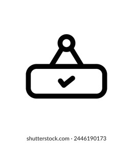 Simple Open line icon isolated on a white background