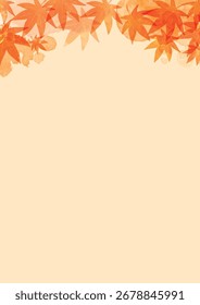 Un simple fondo de temática de otoño naranja