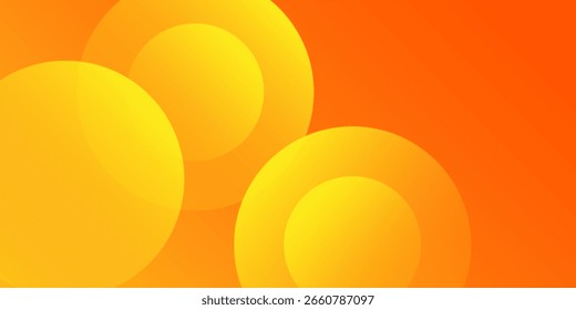 Fundo laranja simples com círculos arte