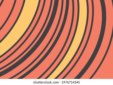 Simple orange background with waving lines pattern