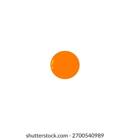Círculo naranja simple contra un fondo blanco limpio. Diseño minimalista, color brillante y textura suave. Ideal para Diseño gráfico, branding o conceptos abstractos.