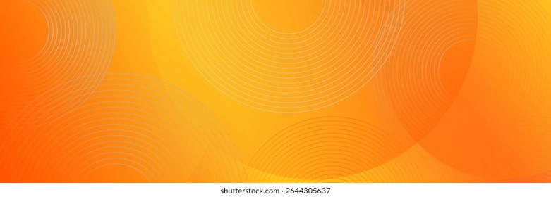 Plano de Fundo de Padrão Circular Laranja Simples. vetor Eps 10