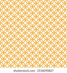 simple orange colour circle flower pattern.