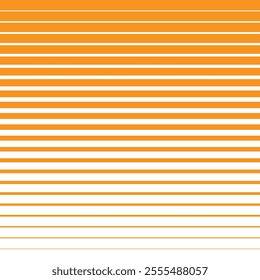 simple orange colour thik to thin horizontal bland line pattern