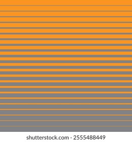  simple orange colour thik to thin horizontal bland line pattern on greay colour background.