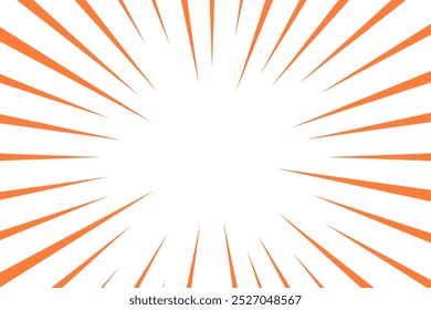Einfache orangefarbene Konzentrationsliniendarstellung mit Geschwindigkeit