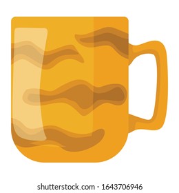 Simple Orange Glass Vector Design with Tiger Pattern Theme