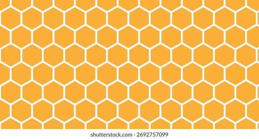 Patrón de panal naranja simple para fondo de póster de Anuncio.