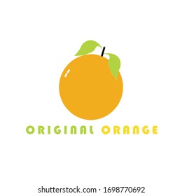Una simple ilustración de icono naranja