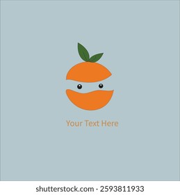 simple Orange Logo Template Here