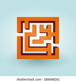 Simple Orange Maze