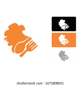 Simple Orange Rooster Logo Design