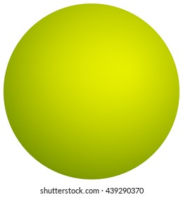 Simple orb with shaded effect. Colorful, bright circle with vivid, vibrant radial gradient filling. Circle icon with blank space on white.