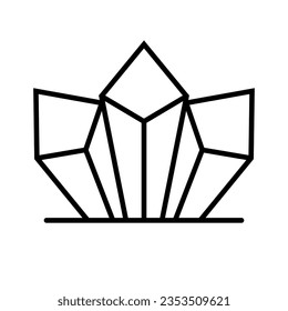 Simple ore icon. Natural resources. Vector.
