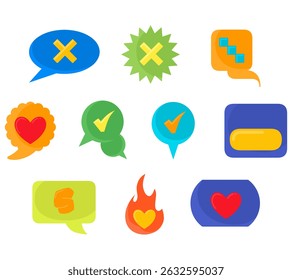 A simple organic social media icon set for lifestyle blogs, and modern digital interfaces