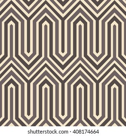 Simple oriental pattern seamless zigzag geometric grey