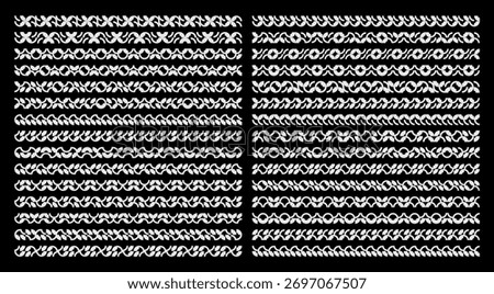 Simple ornament abstract divider design bundle