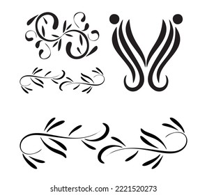 simple ornament designs of various shapes - Download this art and choose the enhanced licenced for more usability