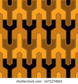 Simple ornament. Seamless pattern.Mosaics background. Ethnic motif. Figures wallpaper.  