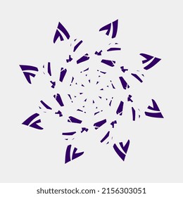 simple ornament vector, unique and neat, detailed and neat mandala motif for wall or frame decoration