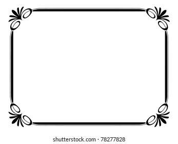 simple ornamental decorative frame