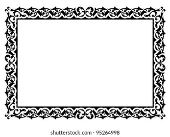 simple ornamental decorative frame