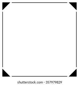 Simple ornamental decorative frame. Vector illustration.