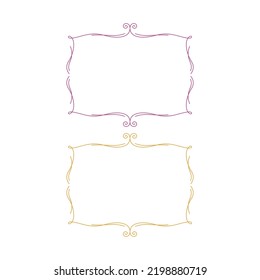 SIMPLE ORNAMENTAL LABELS PINK, YELLOW SET PERFECT FOR ESHOP PRODUCT PACKAGING ISOLATED ON WHITE