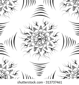 Simple ornamental seamless  background.White background.