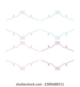 ETIQUETAS DE BODA ORNAMENTALES SENCILLAS AISLADAS EN BLANCO
