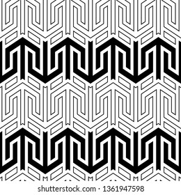 Simple ornament.Figures wallpaper. Seamless pattern.Arrow, quadrangular shapes backdrop.Arrows, parallelograms background. Ethnic motif. Digital paper, textile print, web design, abstract
