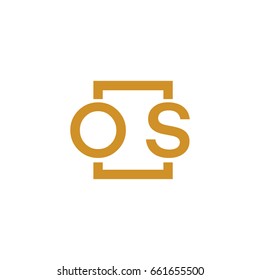 Simple OS initial Logo designs template vector illustration