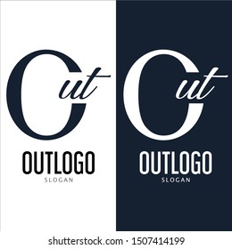 Simple Out Modern Logo Design Concept. For companies.