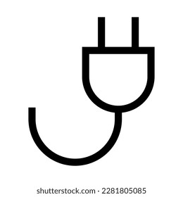 Simple outlet icon. Power. Vector.