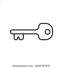 Simple outline of a basic key.