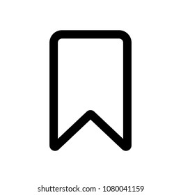 simple outline bookmark