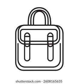 Simple Outline of a Briefcase