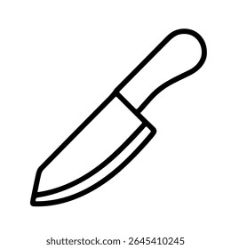 Simples Contorno Butcher Faca Ilustração Cozinhar Utensil ícone minimalista cozinha